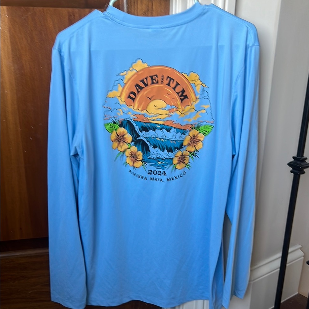 NWOT Men’s Medium UPF 50+ Dave + Time Mexico ‘24 Merch  Long Sleeve Shirt